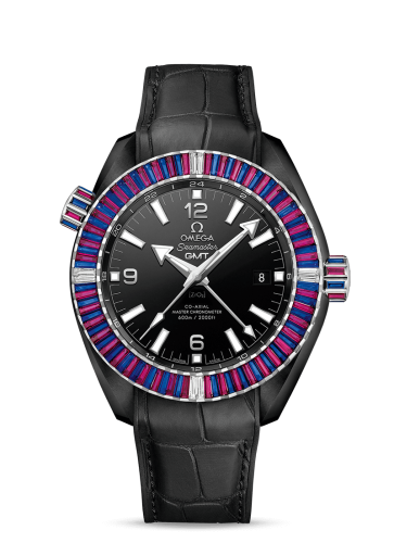 Omega Seamaster Planet Ocean 600M Co-Axial 45.5 Master Chronometer GMT Deep Black Sapphire